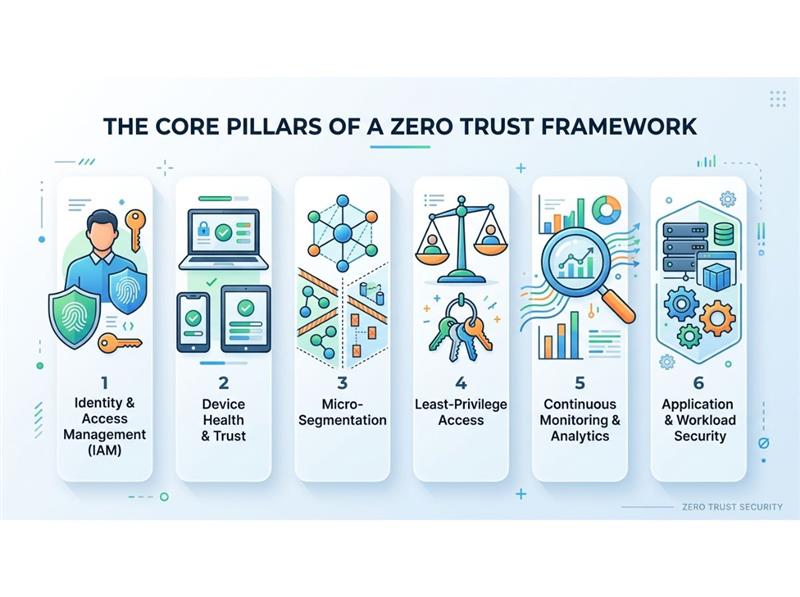 The Core Pillars of a Zero Trust Framework
